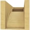 Ekena Millwork 6"W x 12"D x 6"H Wide Viola Rough Cedar Woodgrain TimberThane Corbel, Primed Tan CORUR06X12X06VIORCPR - alternate 3